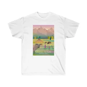 GRAND TETON NATIONAL PARK UNISEX ULTRA COTTON TEE