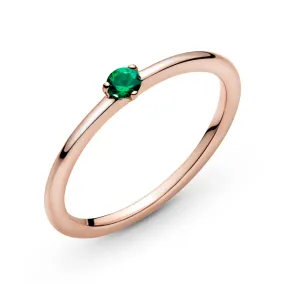 Green Solitaire Ring