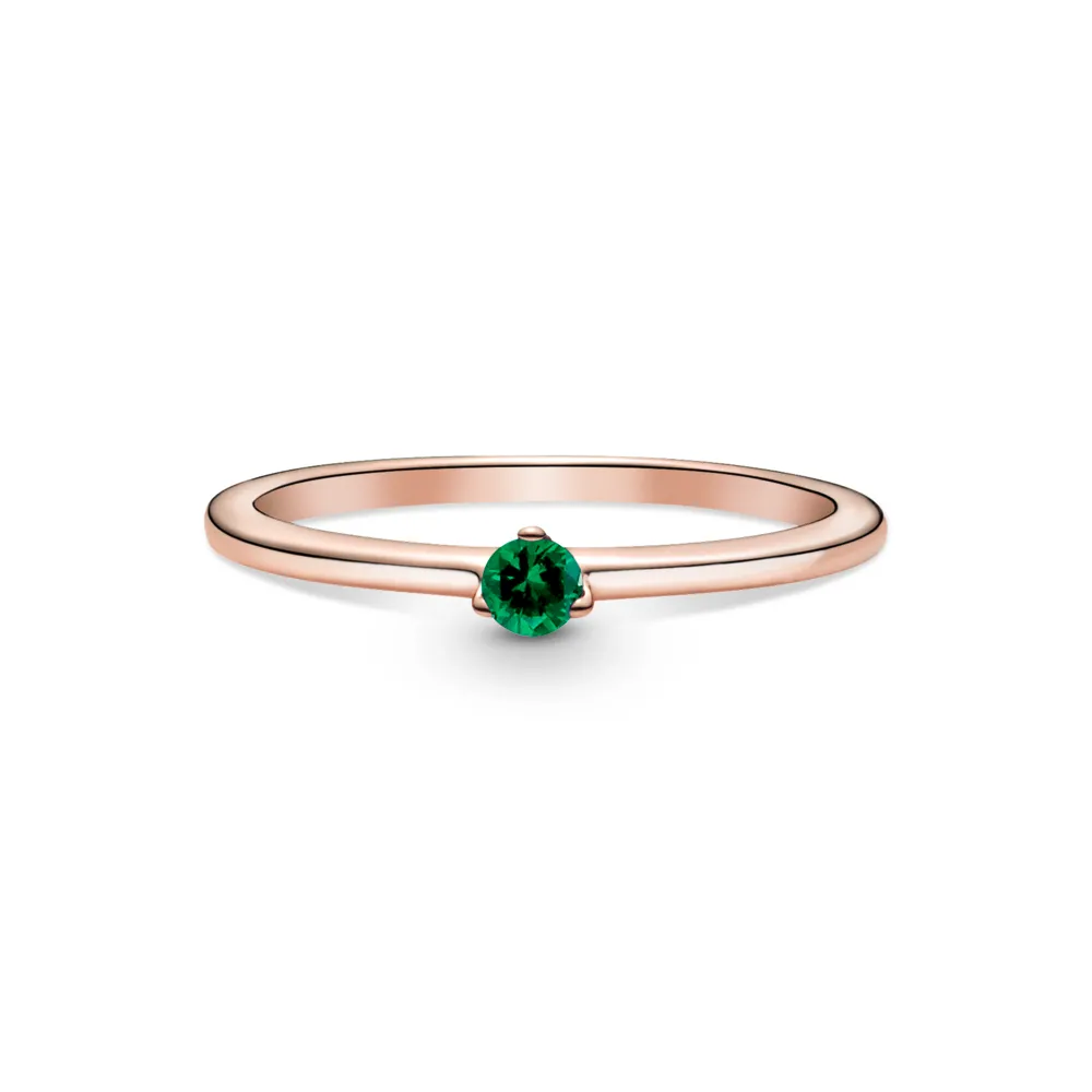 Green Solitaire Ring