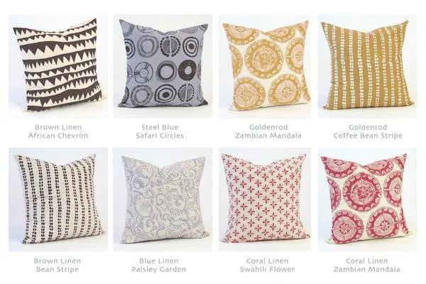 Hand Printed Pillow Sham