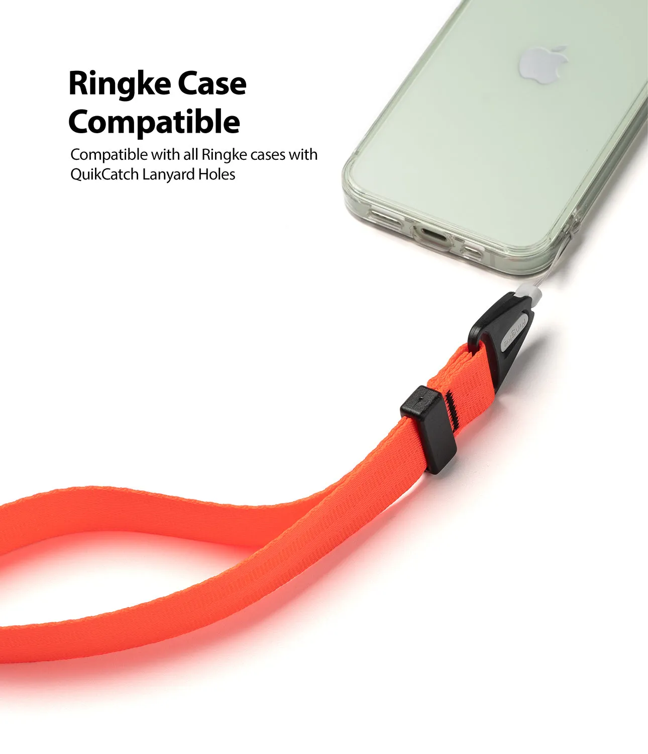 Hand Strap | Black / Neon Orange