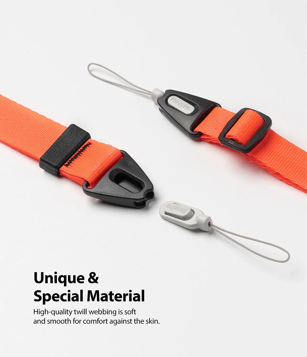 Hand Strap | Black / Neon Orange