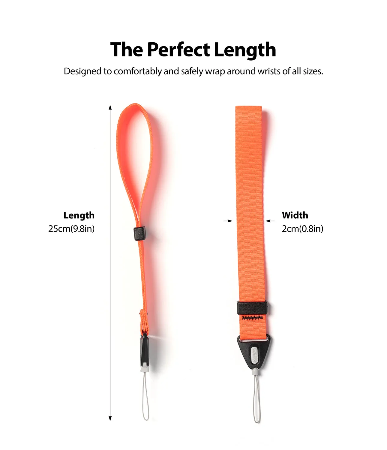 Hand Strap | Black / Neon Orange