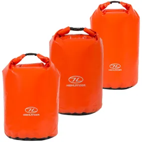 Highlander Orange PVC Waterproof Dry Bags 16-44L