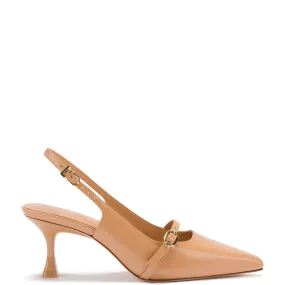 Ines Pump In Tan Leather