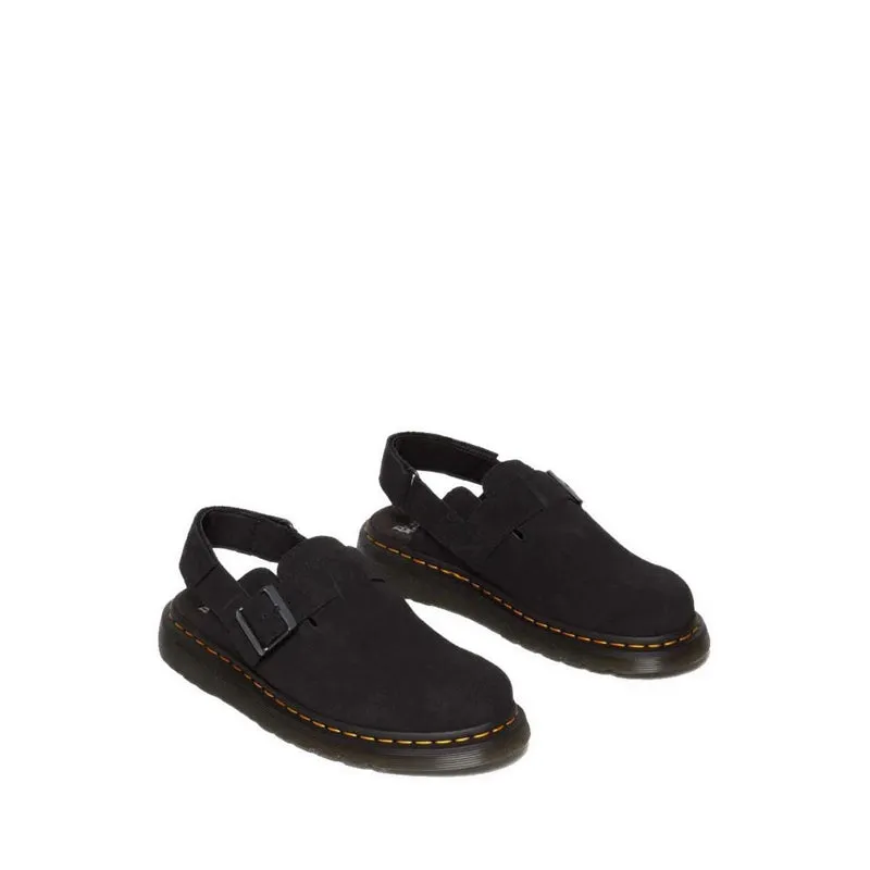 Jorge Ii Suede Slingback Mules - Black