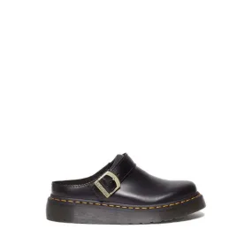 Laketen Atlas Leather Slingback Platform Mules - Black