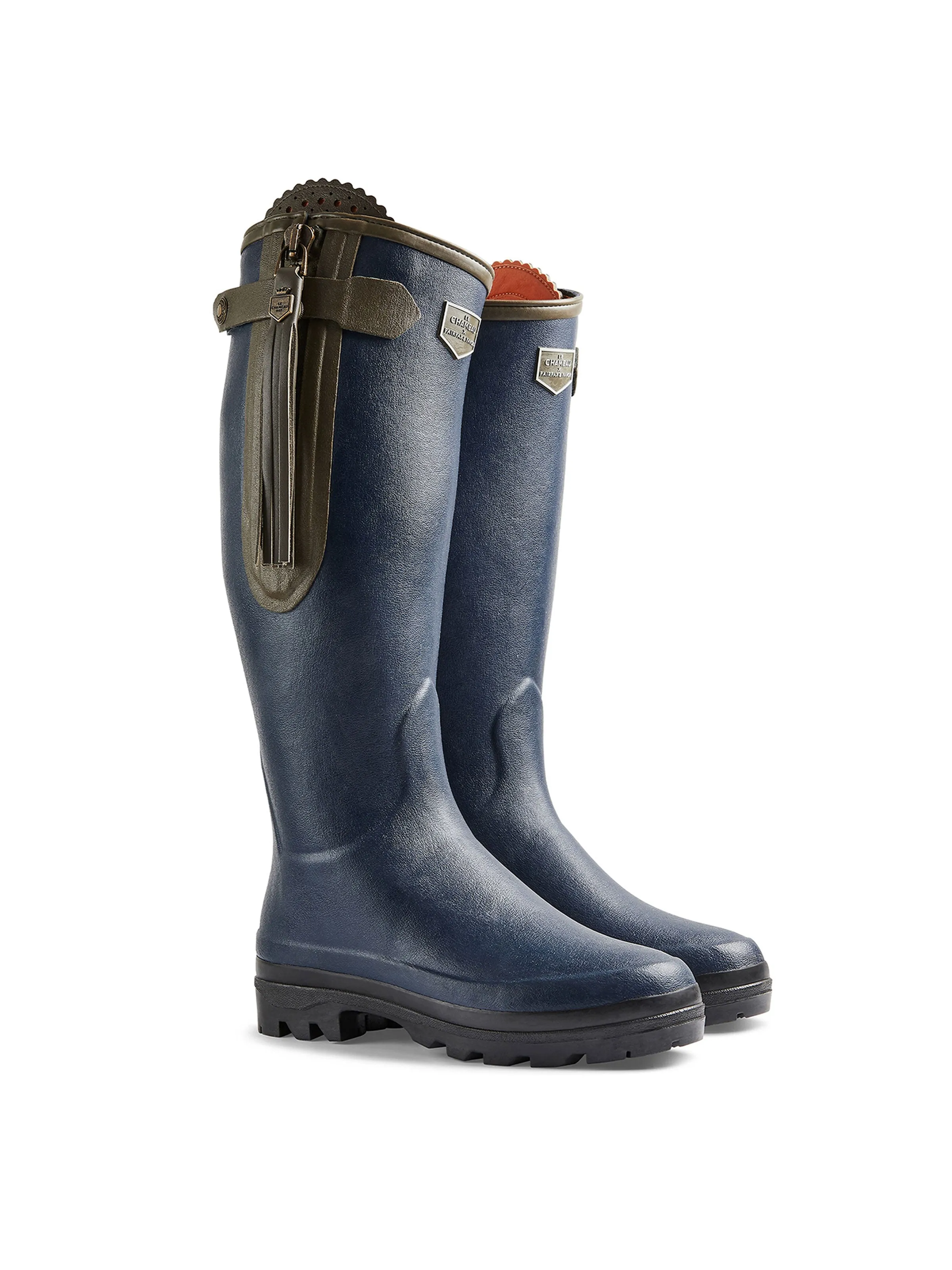 L'Alliance Neoprene Lined Wellington Boot (Regular Fit) - Navy