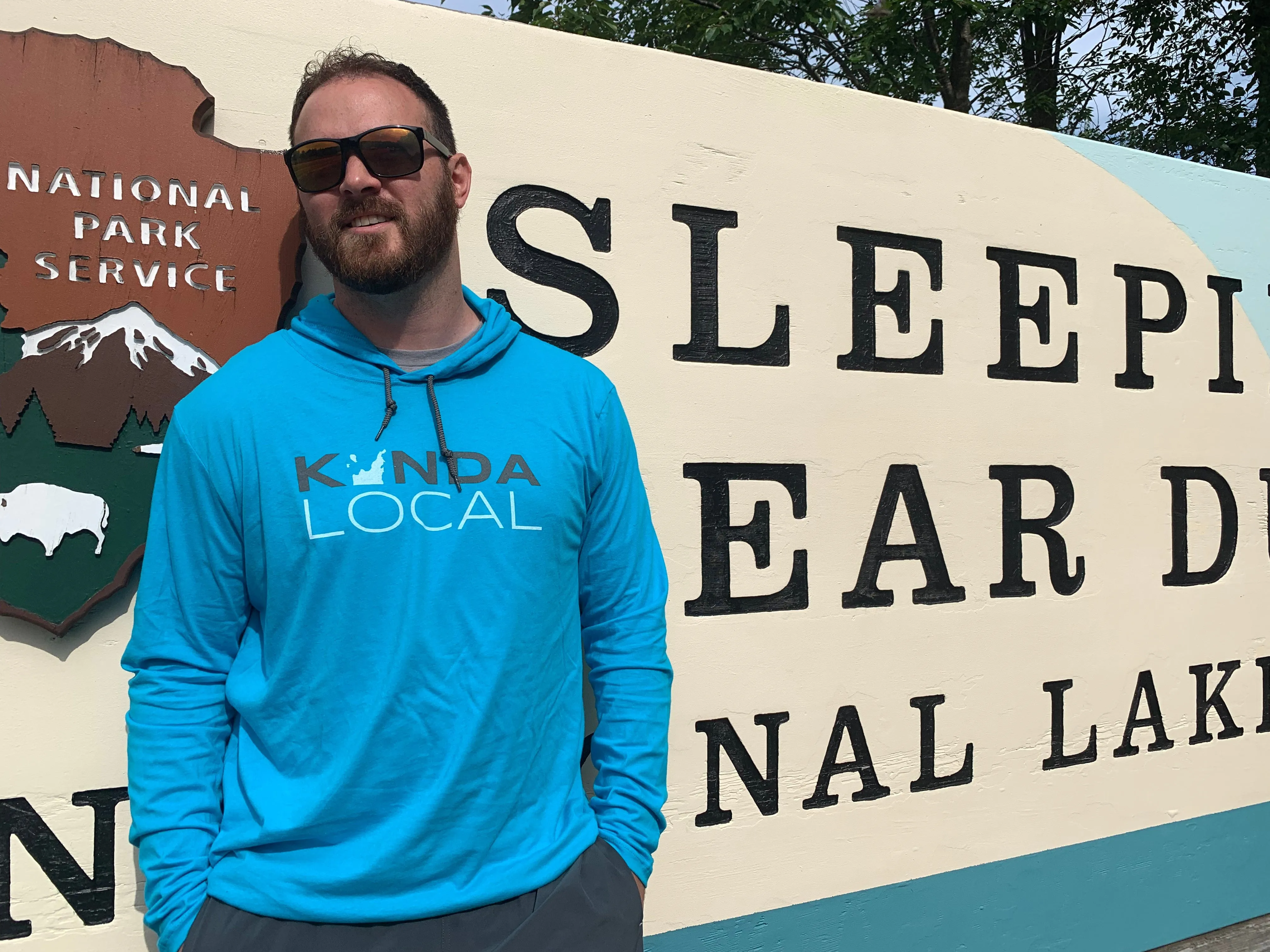 Leelanau Peninsula "Kinda Local" Lightweight Hoodie (2 colors)