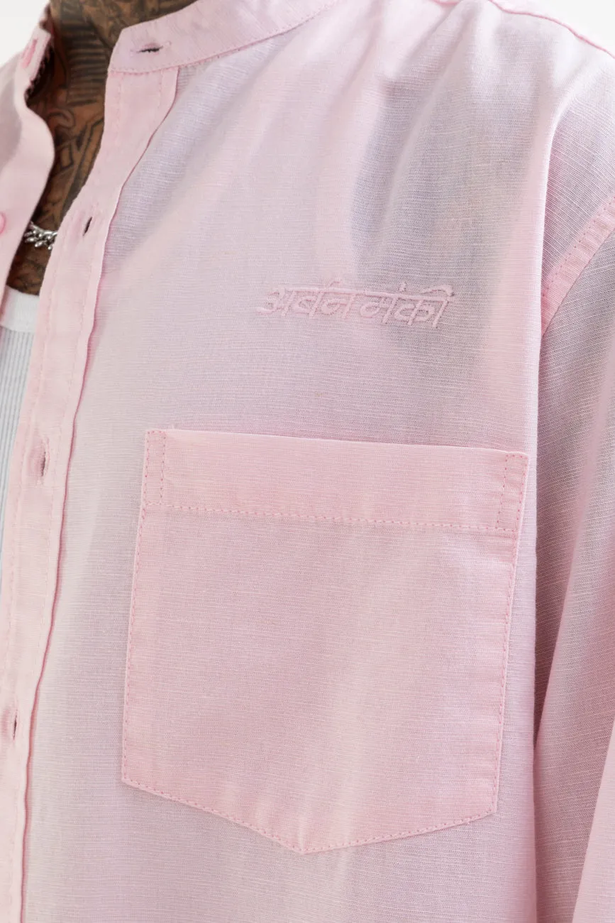 Linen Shirt // Baby Pink