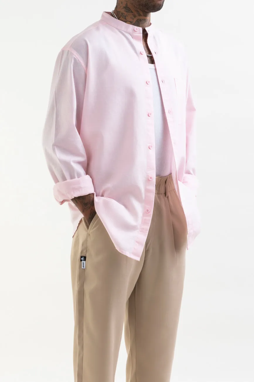 Linen Shirt // Baby Pink