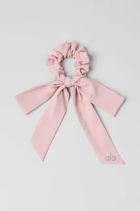 Love Knots Tie Scrunchie - Ballet Pink