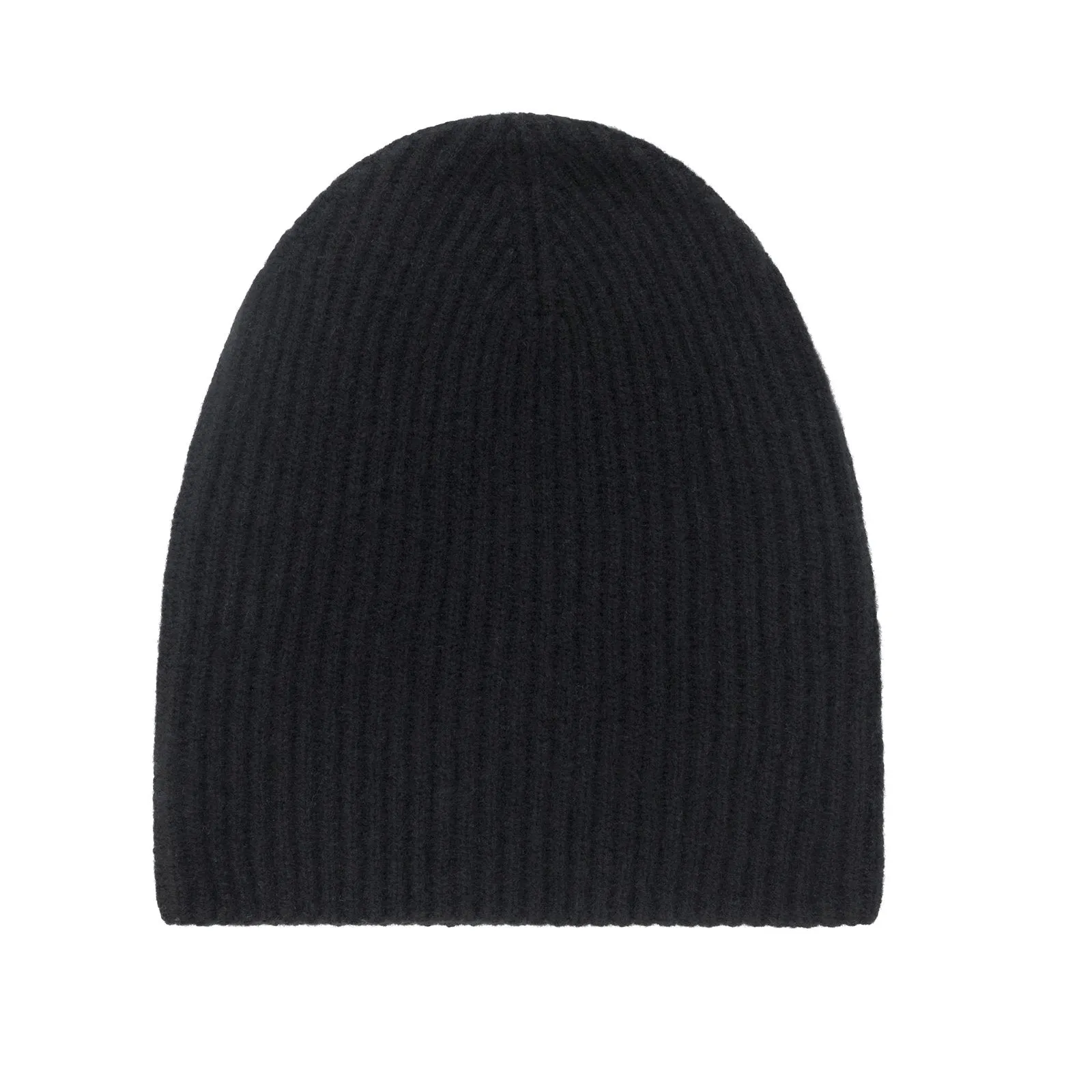 Luxe Cashmere Ribbed Beanie