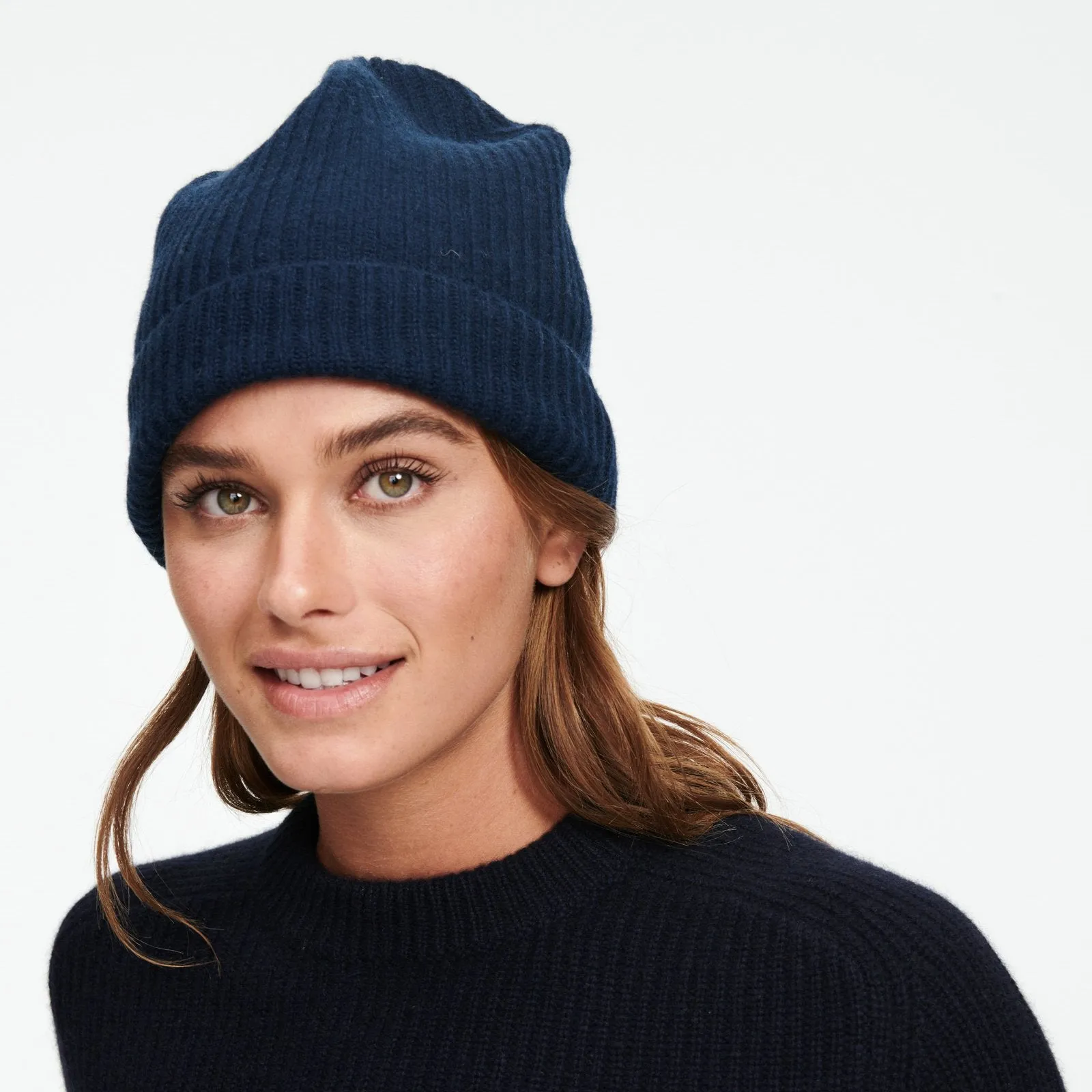 Luxe Cashmere Ribbed Beanie