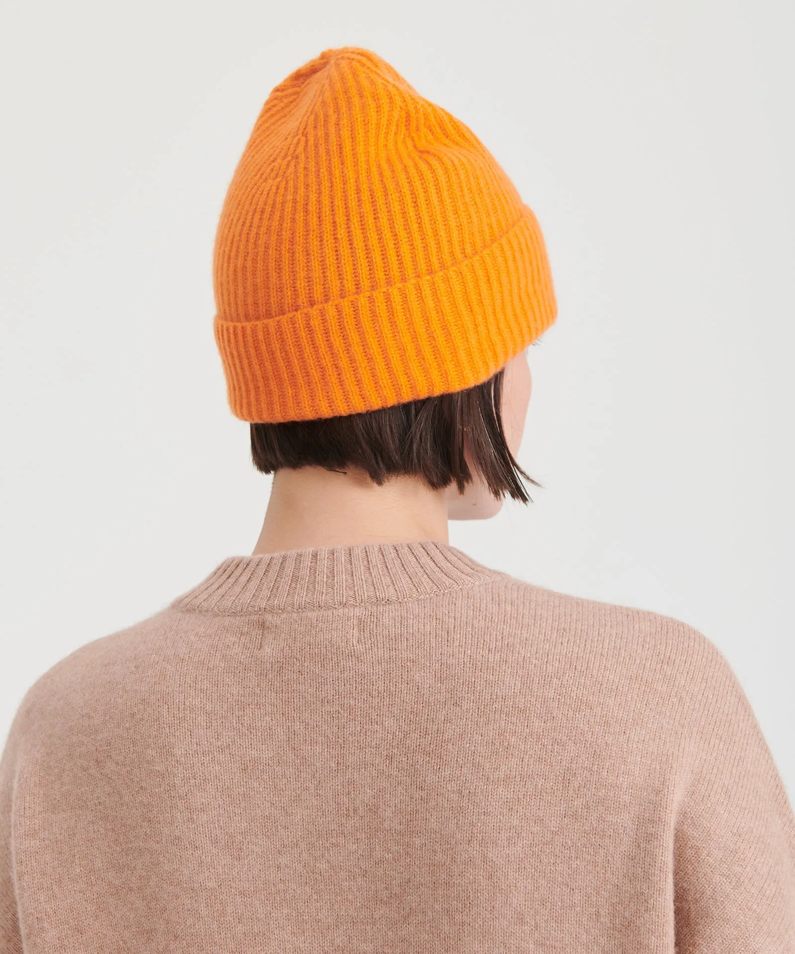 Luxe Cashmere Ribbed Beanie