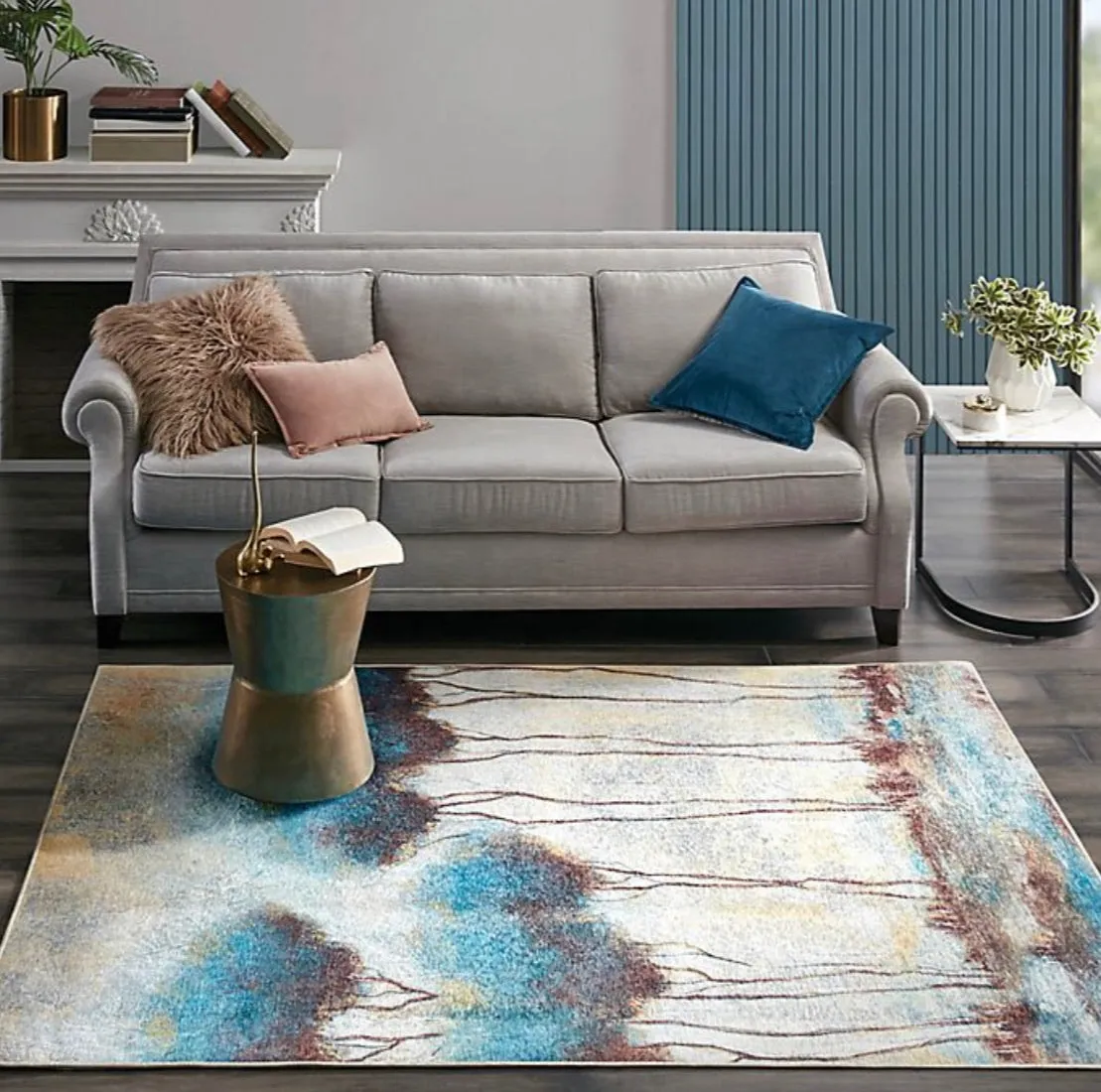 Madison Park 5’ x 7’ Printed Matte Area Rug