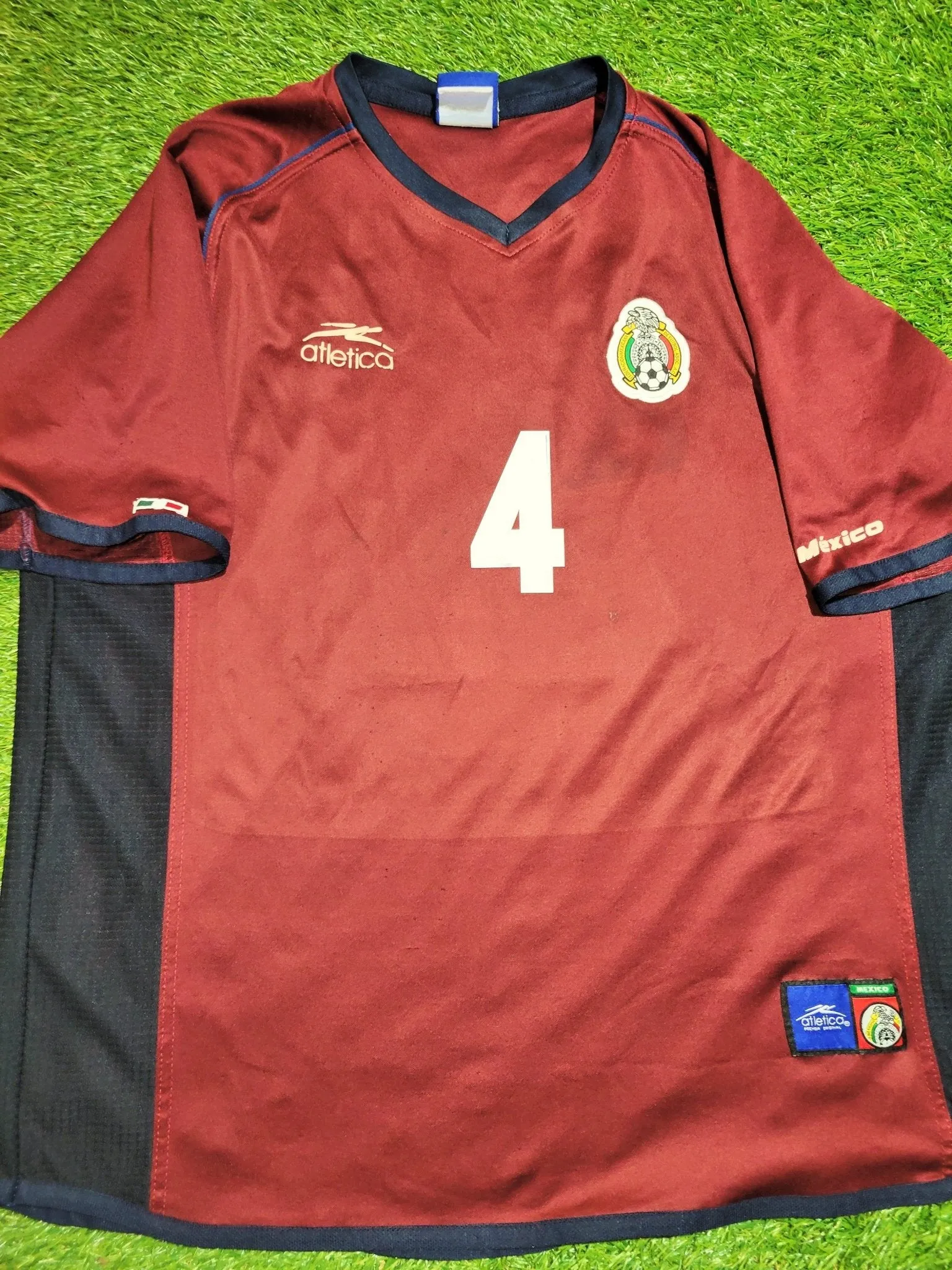 Marquez Mexico Atletica 2002 Soccer Third Jersey Camiseta L