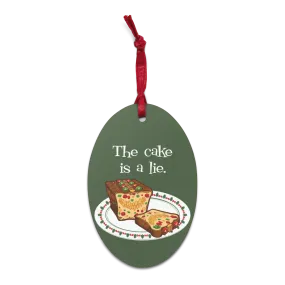 Mimic Fruitcake Wooden Ornament Magnet