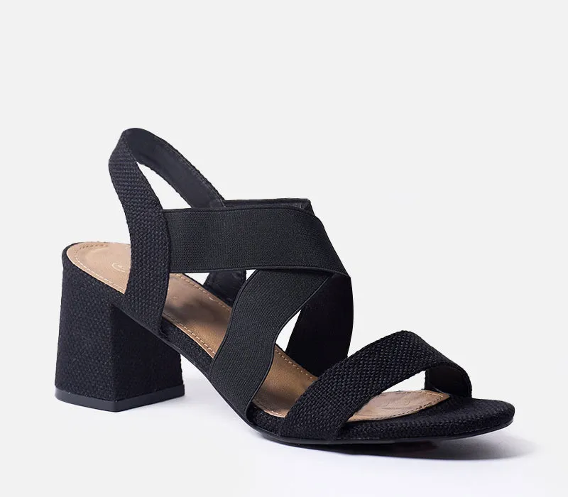 Multi-Strap Block Heel