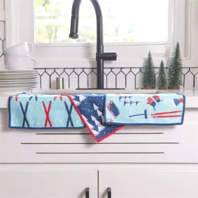 Nordic Sports blu Dish Cloth Set of 3