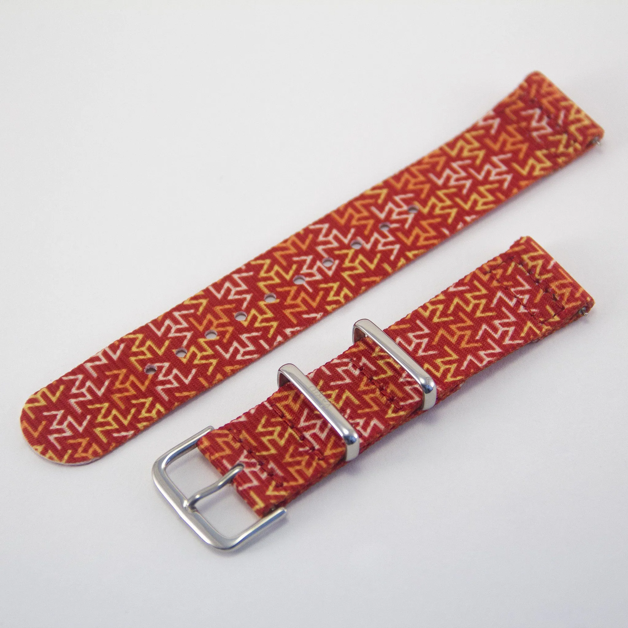 Orange Tangy 2 Piece Graphic Watch Strap