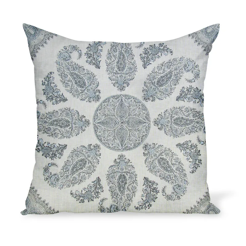 Peter Dunham Textiles Samarkand in Charcoal/Silver Pillow