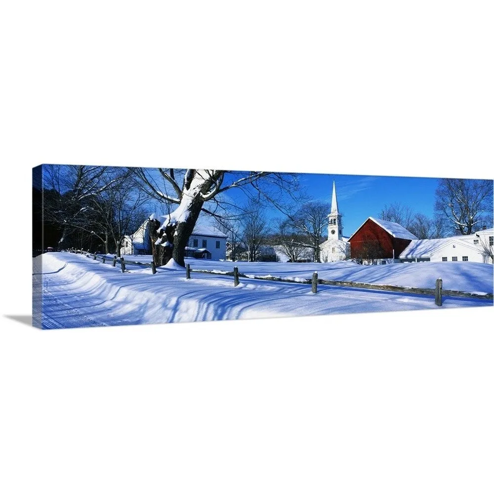 " Winter Peacham VT" Canvas Wall Art