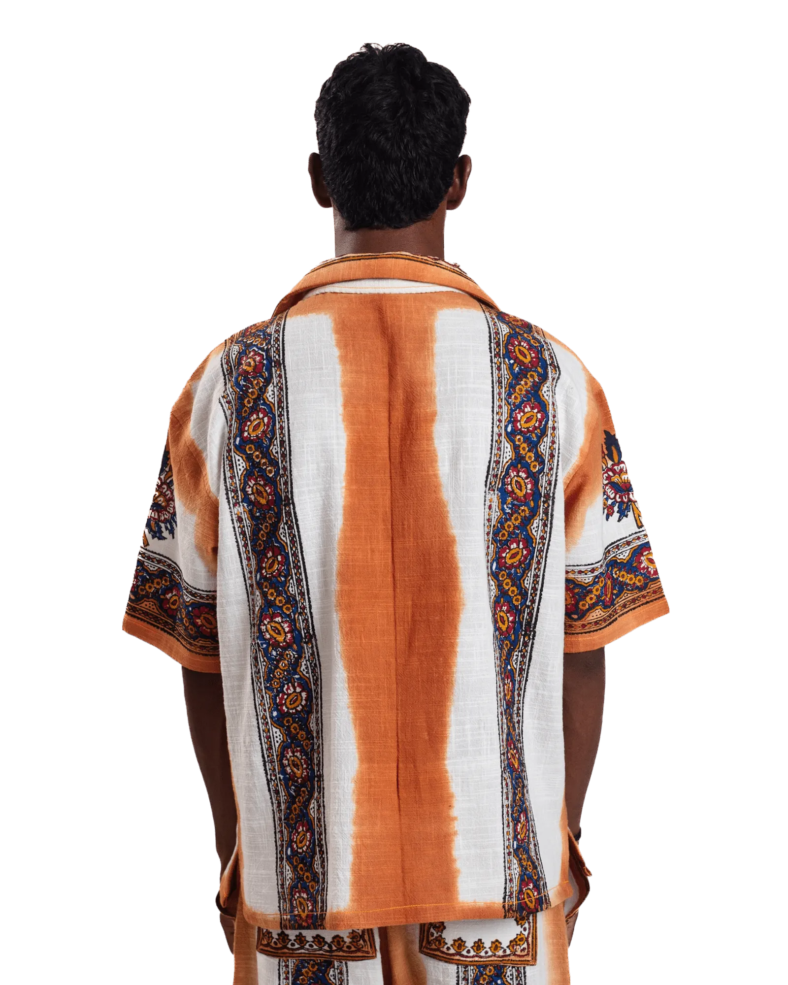 "Sunset Mirage" Block Printed Button Down