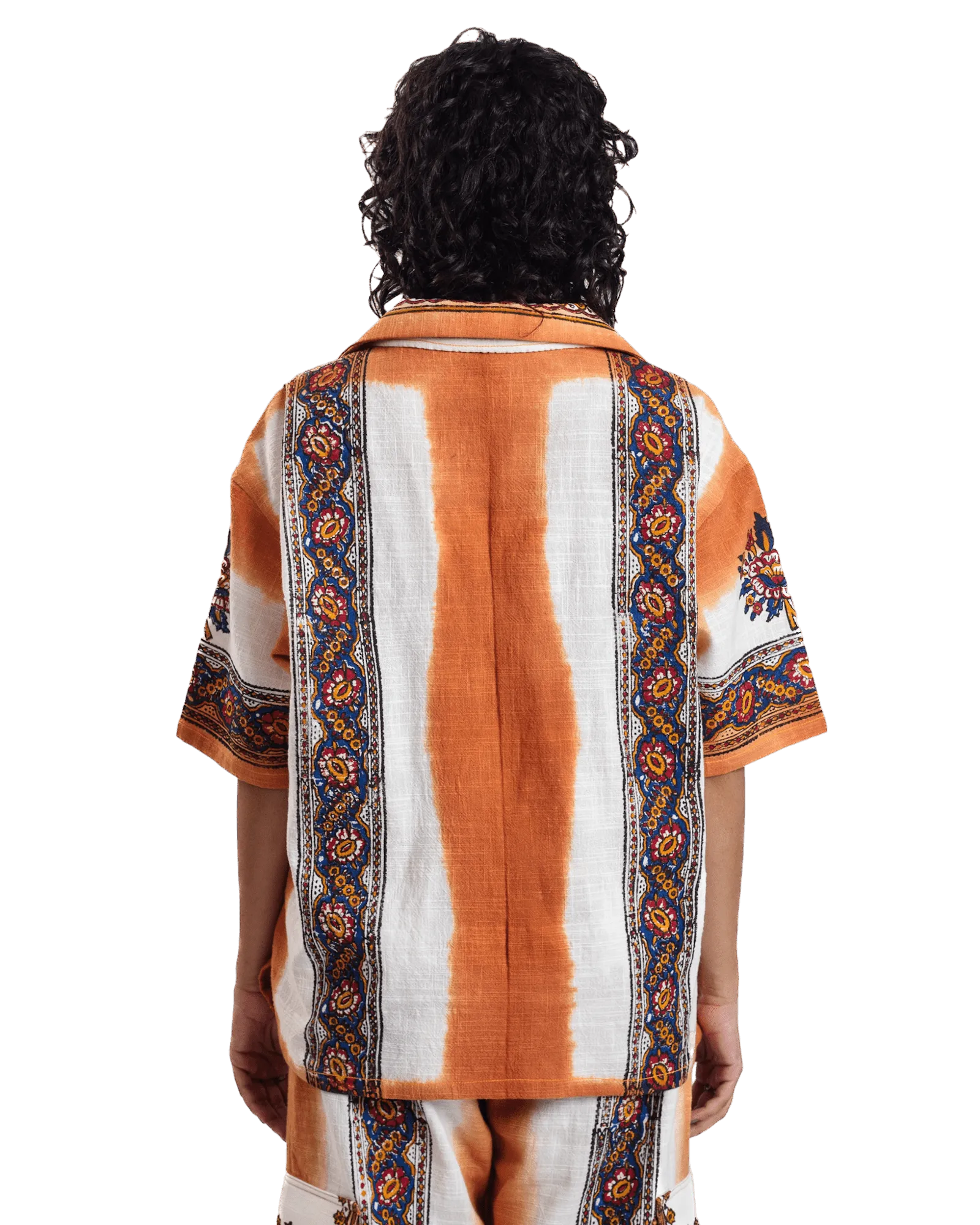 "Sunset Mirage" Block Printed Button Down