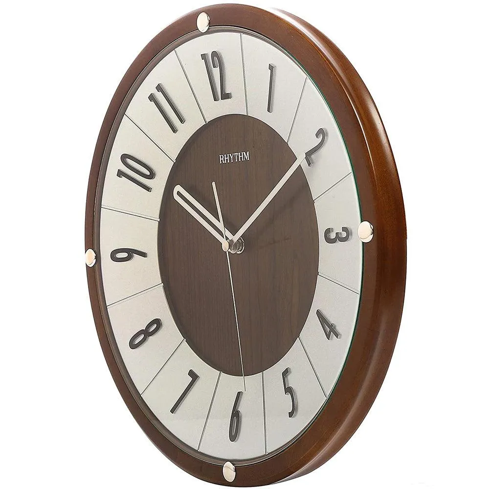 Rhythm Wooden Wall Clock CMG991NR06