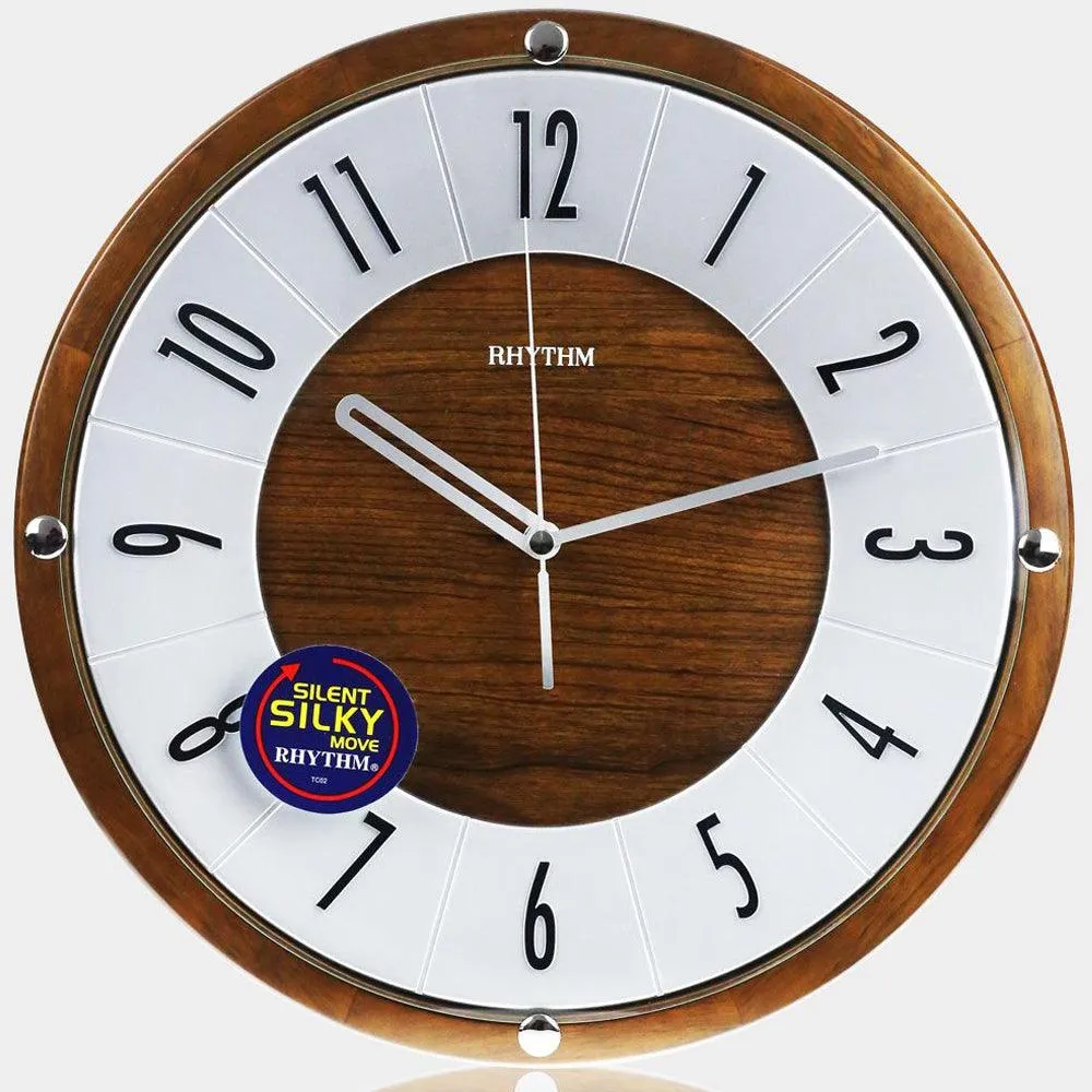 Rhythm Wooden Wall Clock CMG991NR06