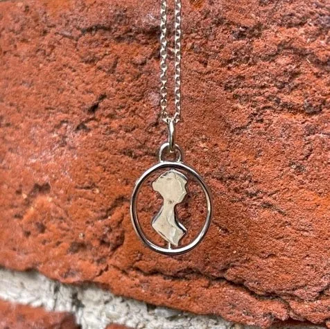 Silver Silhouette Spinner Necklace