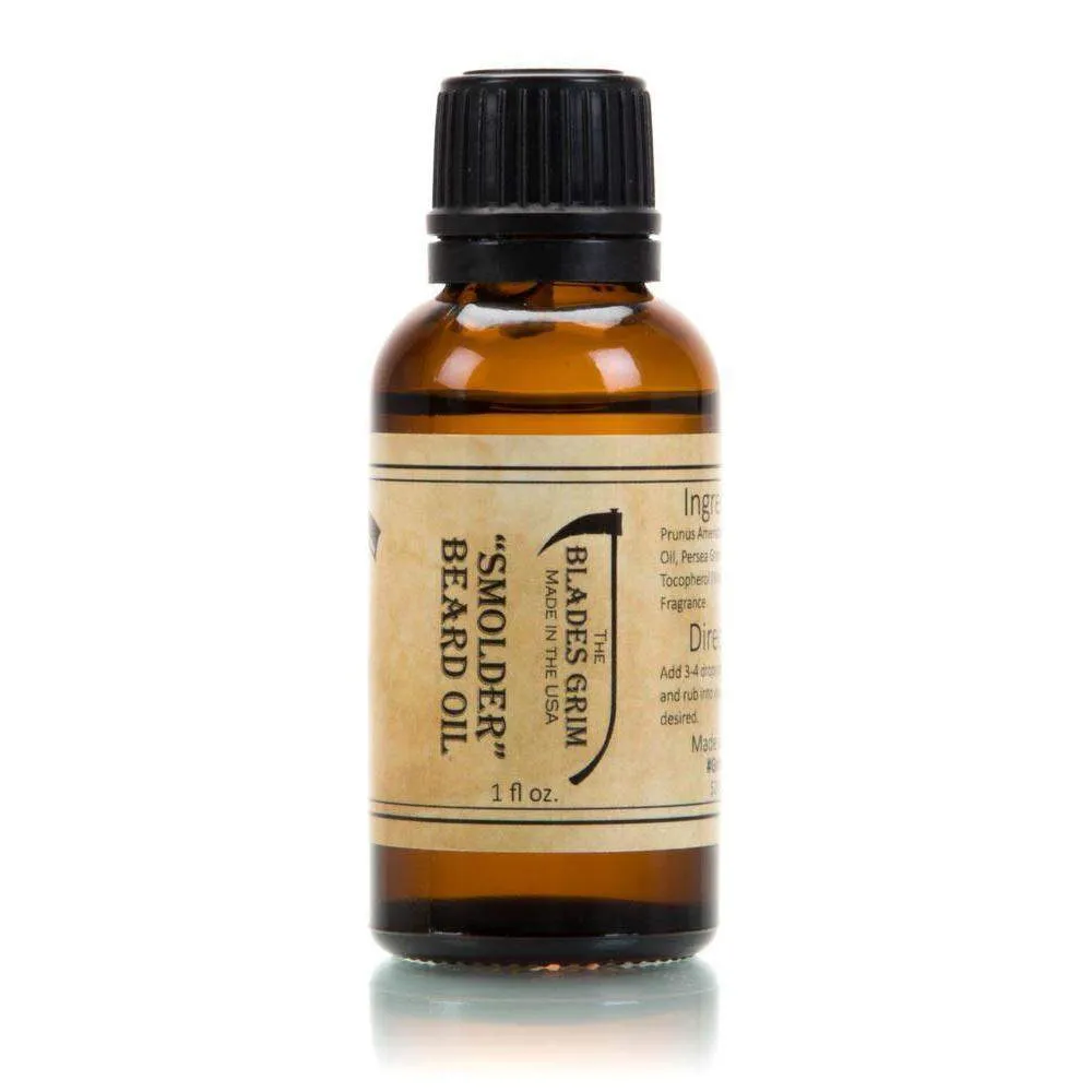 Smolder Beard Oil - 1oz - By The Blades Grim