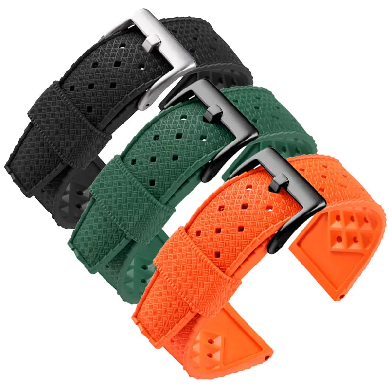 ★Special Offer★ Vintage Tropical Rubber Dive Watch Strap