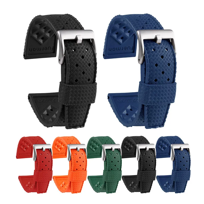 ★Special Offer★ Vintage Tropical Rubber Dive Watch Strap