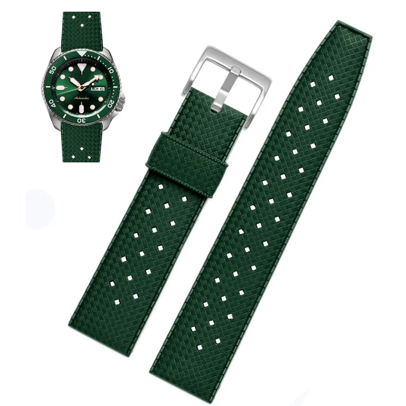 ★Special Offer★ Vintage Tropical Rubber Dive Watch Strap