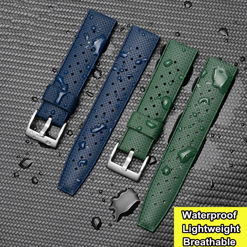 ★Special Offer★ Vintage Tropical Rubber Dive Watch Strap