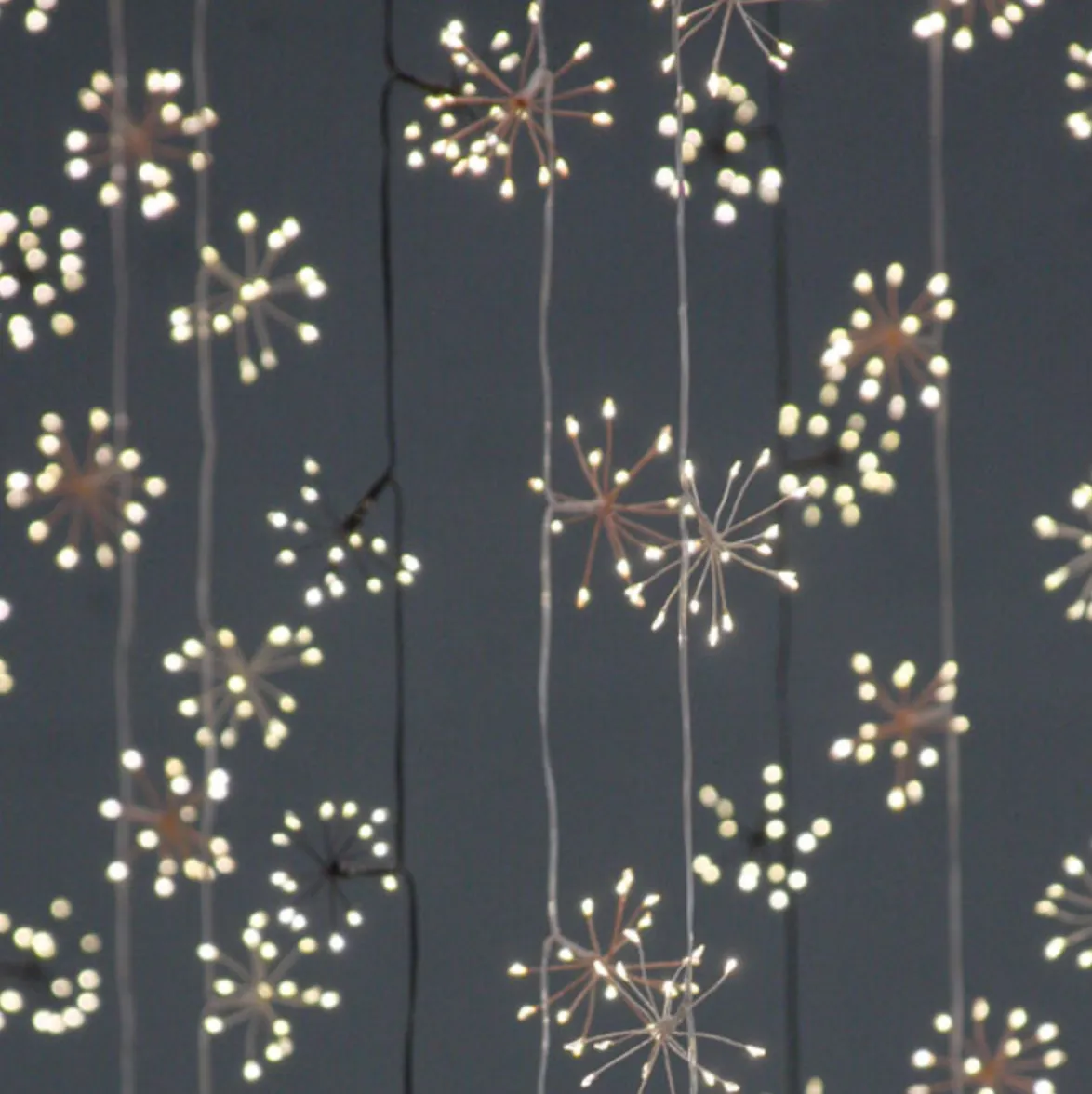 Starburst Fairy Lights - Silver - Mains Powered