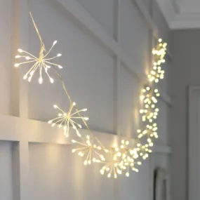 Starburst Fairy Lights - Silver - Mains Powered