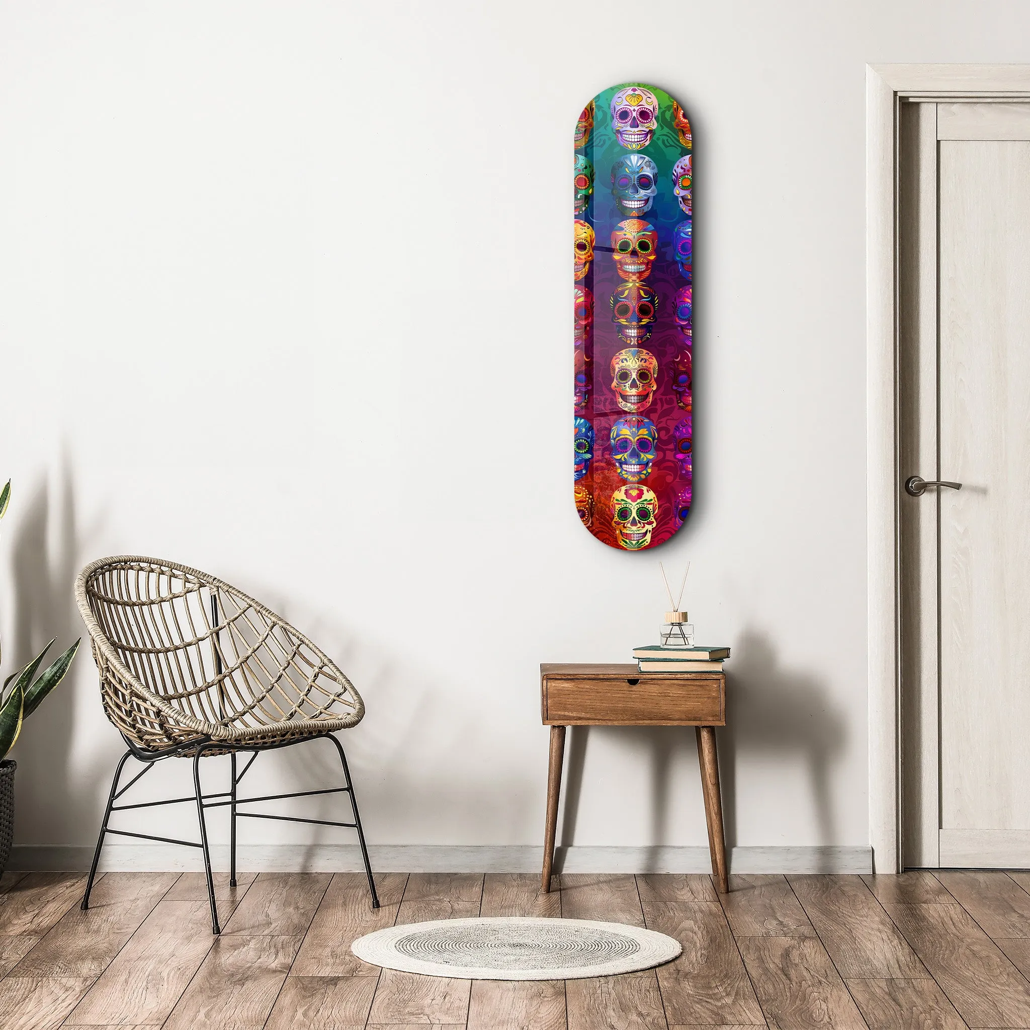 Sugar Skulls | Glass Wall Art