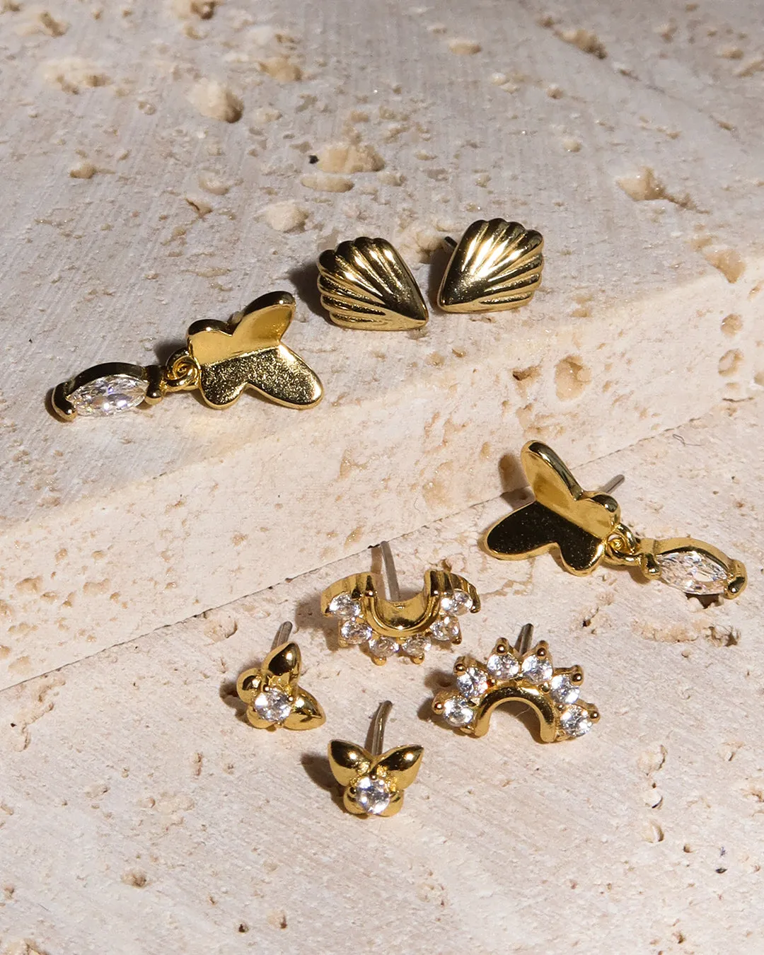 The Butterfly Dangle Studs