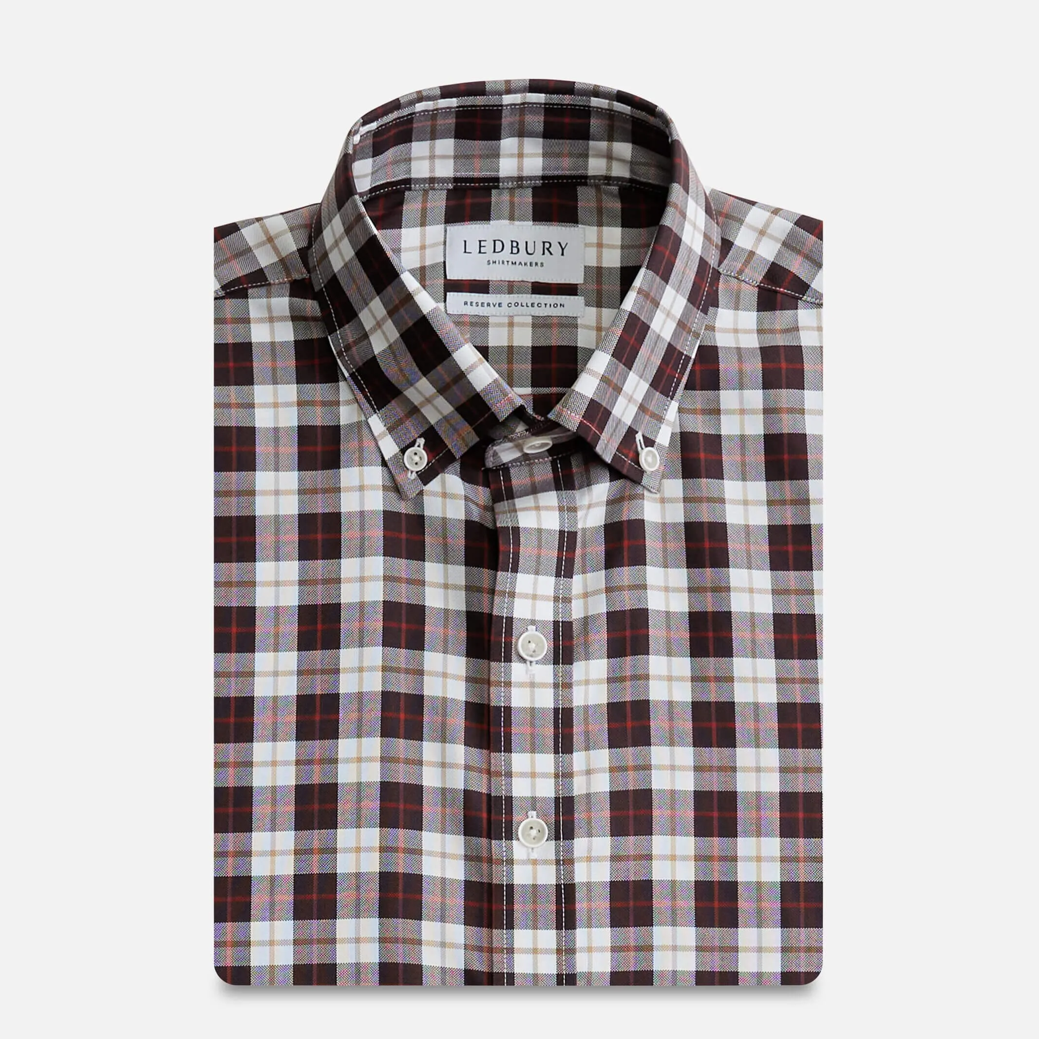 The Rust Albini Cauvel Plaid Custom Shirt