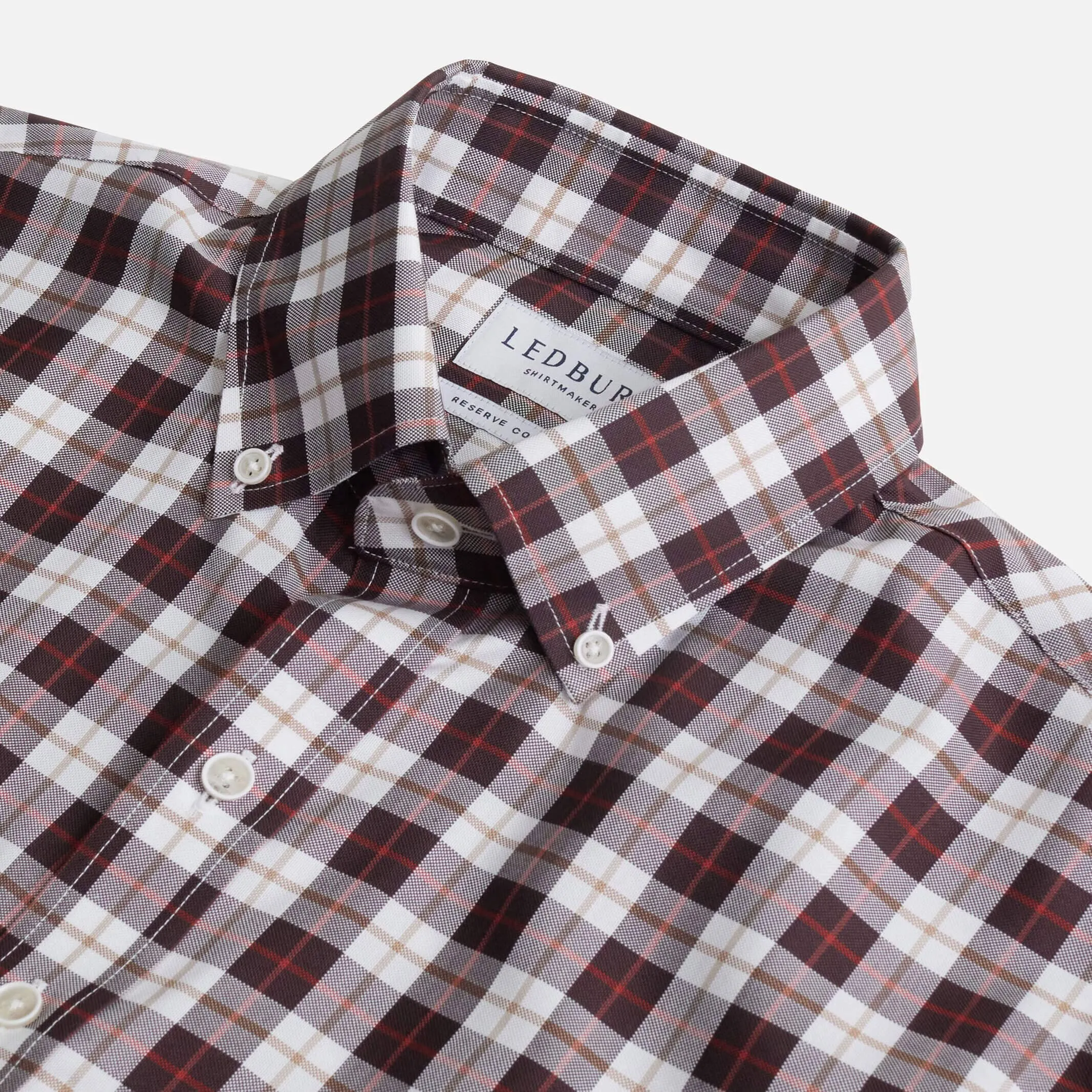 The Rust Albini Cauvel Plaid Custom Shirt