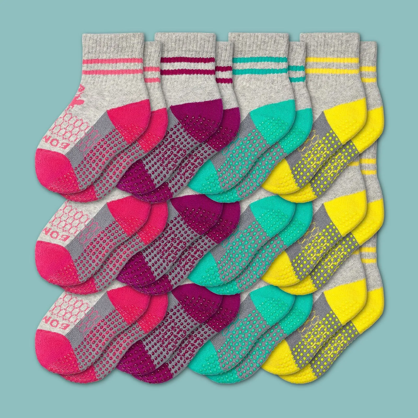 Toddler Gripper Calf Sock 12-Pack