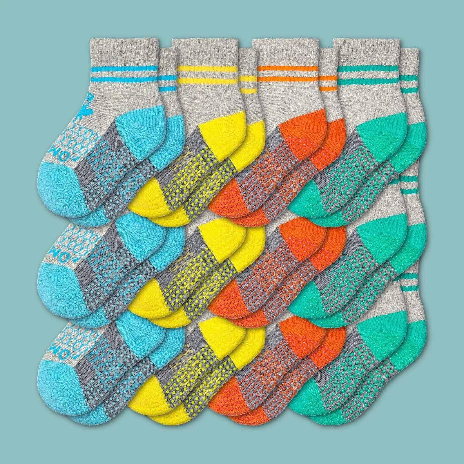 Toddler Gripper Calf Sock 12-Pack