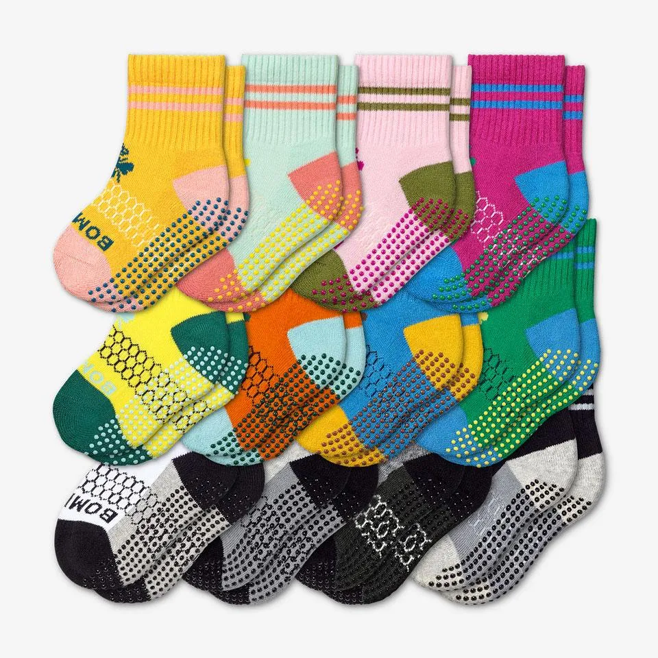 Toddler Gripper Calf Sock 12-Pack