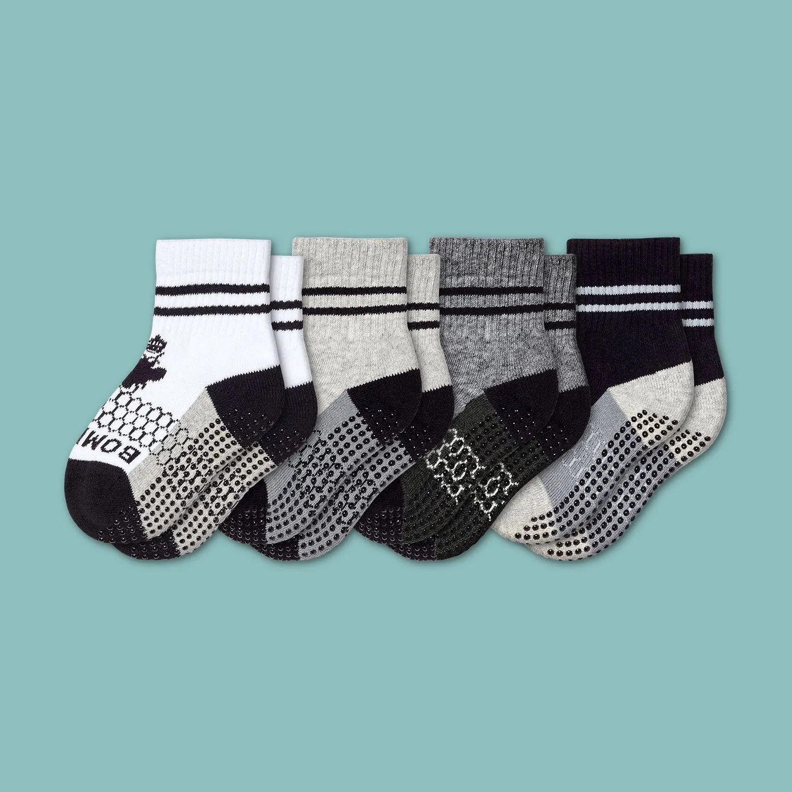 Toddler Gripper Calf Sock 4-Pack