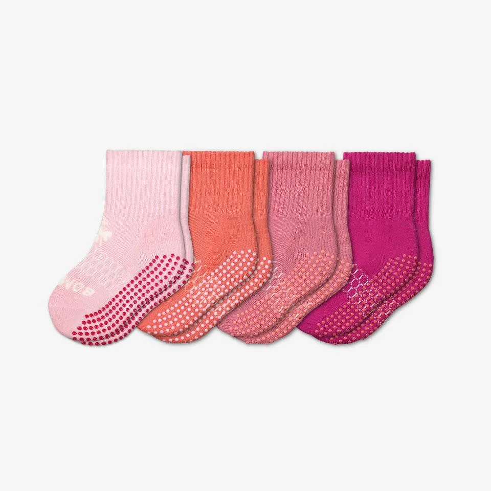 Toddler Gripper Calf Sock 4-Pack