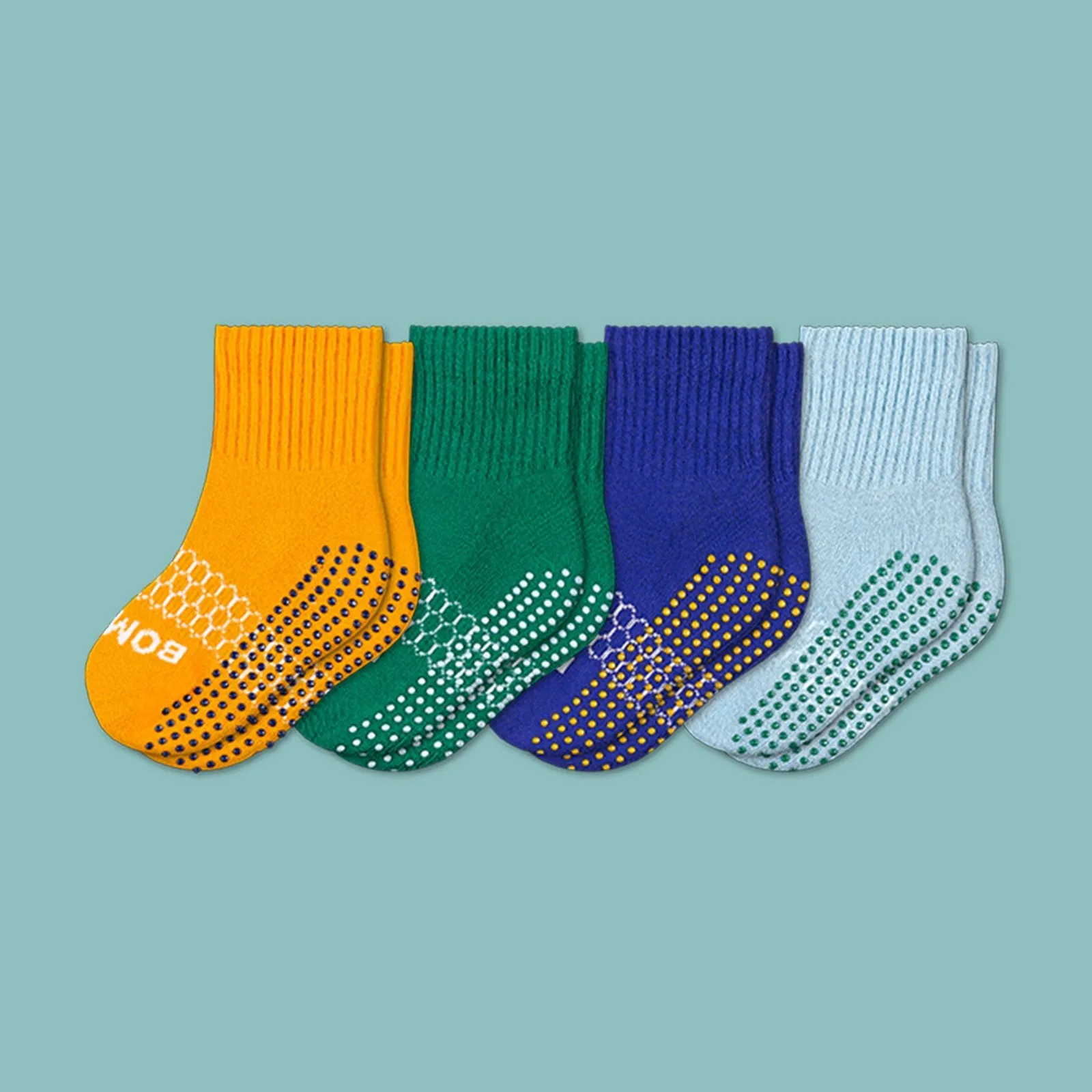 Toddler Gripper Calf Sock 4-Pack