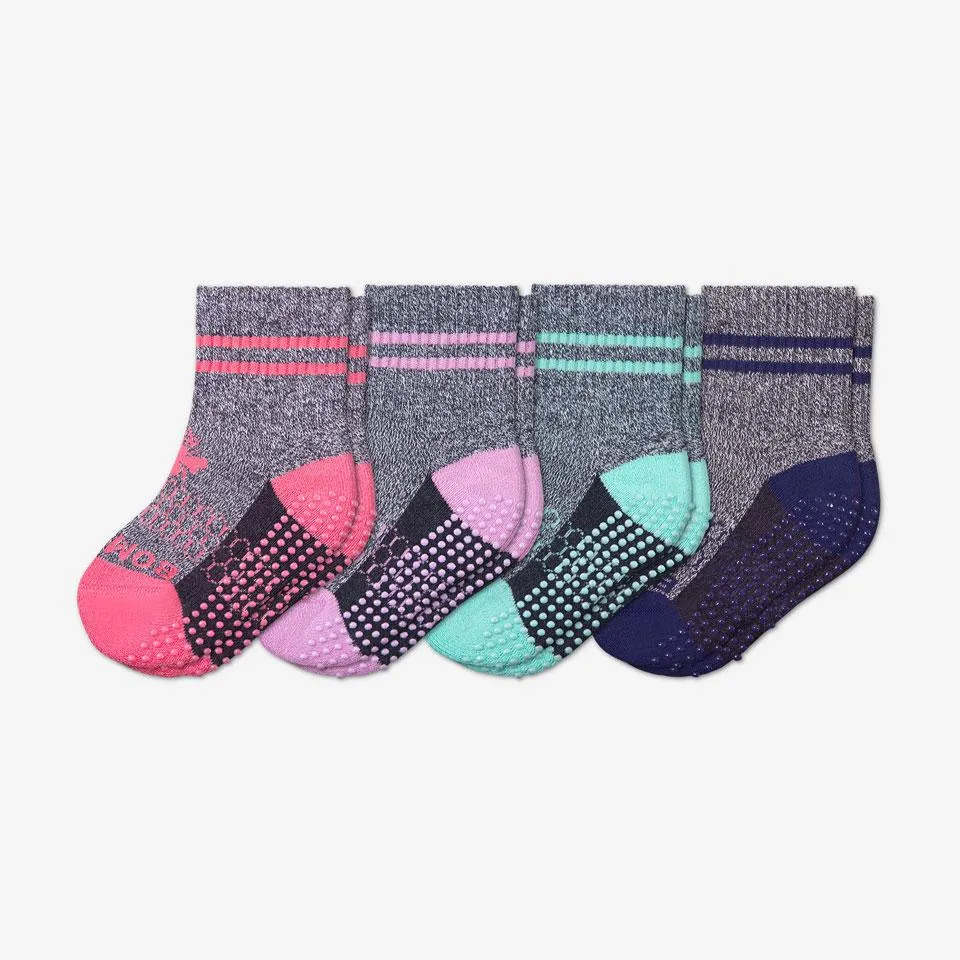 Toddler Gripper Calf Sock 4-Pack